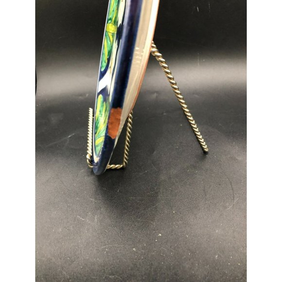 CALLA LILY Decorative Plate Talavera Pottery Hand Painted Mexican Folk Art - Picture 2 of 6